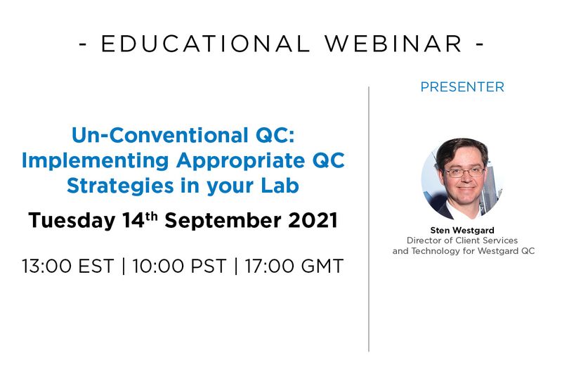 Un-conventional QC: Implementing Appropriate QC Strategies in your Lab